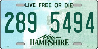 NH license plate 2895494