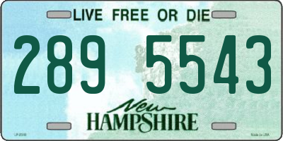NH license plate 2895543