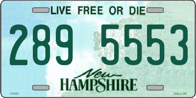 NH license plate 2895553