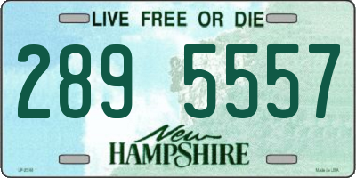 NH license plate 2895557