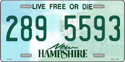 NH license plate 2895593