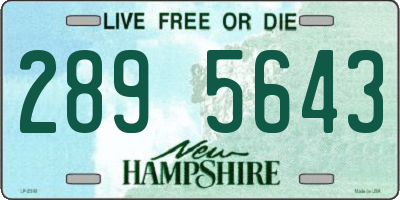 NH license plate 2895643