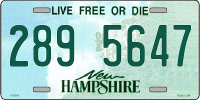 NH license plate 2895647