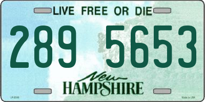 NH license plate 2895653