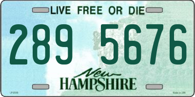NH license plate 2895676
