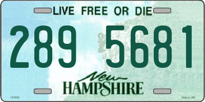 NH license plate 2895681