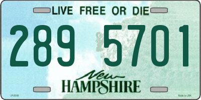 NH license plate 2895701