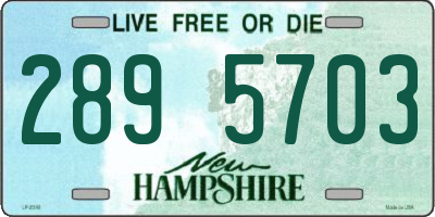 NH license plate 2895703