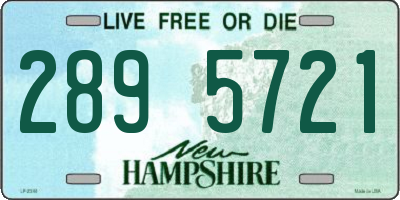 NH license plate 2895721