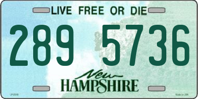 NH license plate 2895736