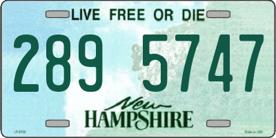 NH license plate 2895747