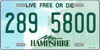 NH license plate 2895800
