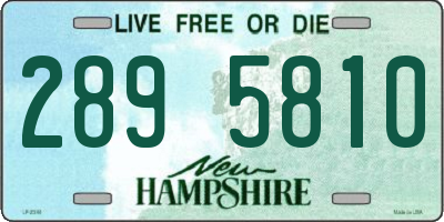 NH license plate 2895810