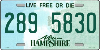 NH license plate 2895830
