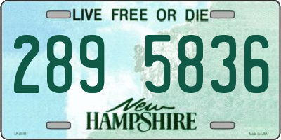 NH license plate 2895836