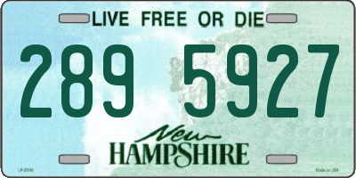 NH license plate 2895927