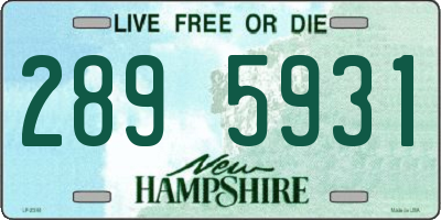 NH license plate 2895931