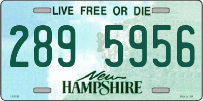 NH license plate 2895956