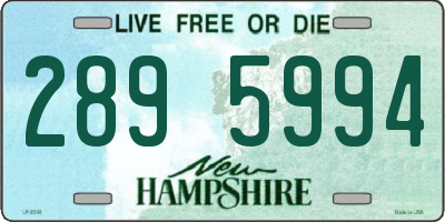 NH license plate 2895994