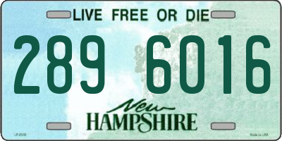 NH license plate 2896016
