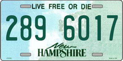 NH license plate 2896017