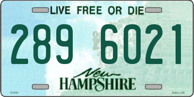 NH license plate 2896021