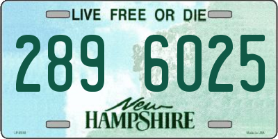 NH license plate 2896025