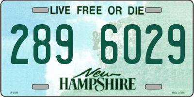 NH license plate 2896029