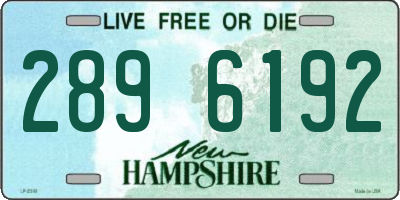 NH license plate 2896192