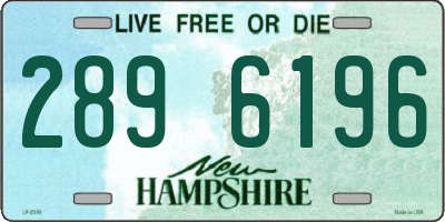 NH license plate 2896196