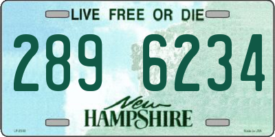 NH license plate 2896234