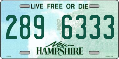 NH license plate 2896333