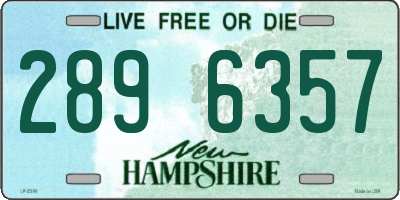NH license plate 2896357