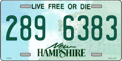 NH license plate 2896383