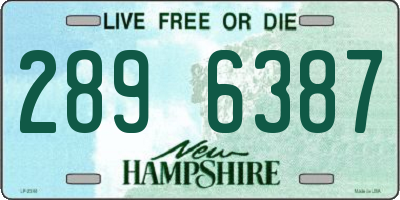 NH license plate 2896387