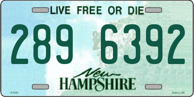 NH license plate 2896392