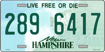 NH license plate 2896417