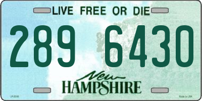 NH license plate 2896430