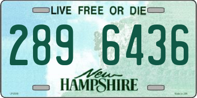 NH license plate 2896436