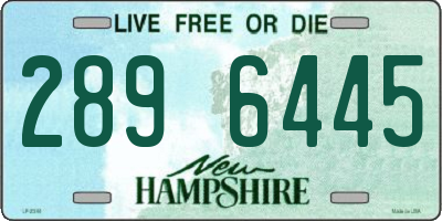 NH license plate 2896445