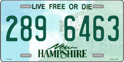 NH license plate 2896463