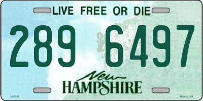 NH license plate 2896497