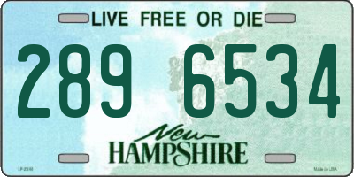 NH license plate 2896534
