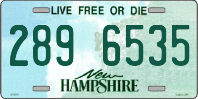 NH license plate 2896535