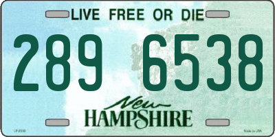 NH license plate 2896538