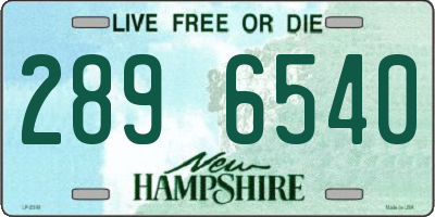 NH license plate 2896540