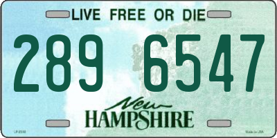 NH license plate 2896547