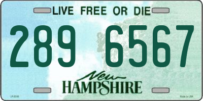 NH license plate 2896567