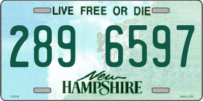 NH license plate 2896597