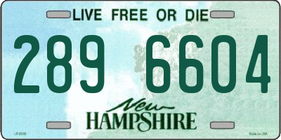 NH license plate 2896604